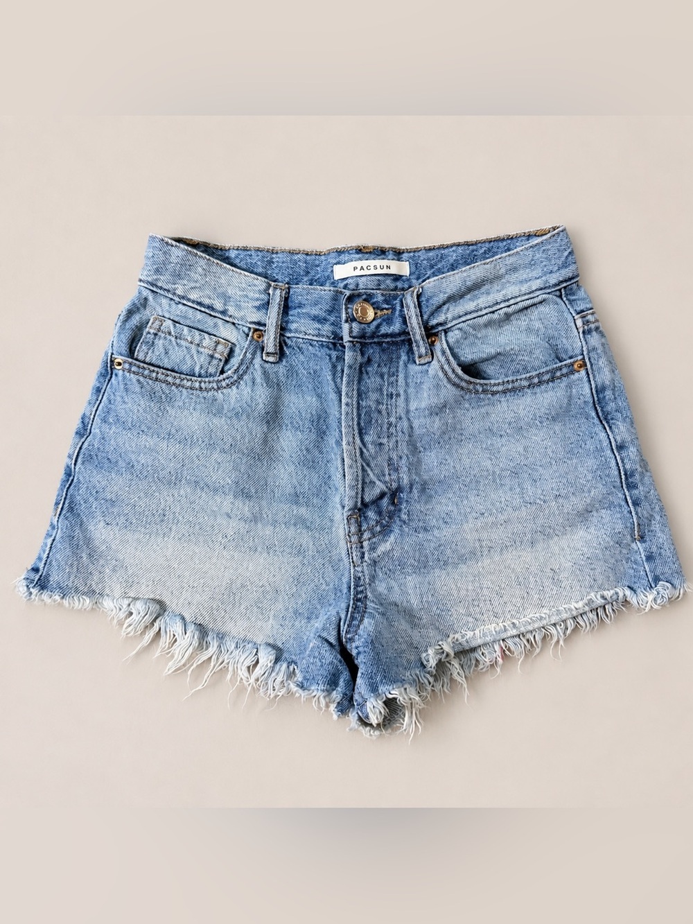PacSun Vintage High Rise Distressed Denim Cutoff Shorts Women’s Size 24